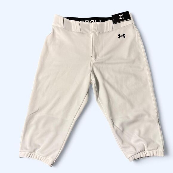 2 Pairs of Under-Armour Men's White Baseball pants, Size Large - Picture 2 of 6